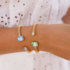 Caroline Svedbom Daria Armband/ Peridot / Chrysolite (Rhodium)>Caroline Svedbom Armband Outlet