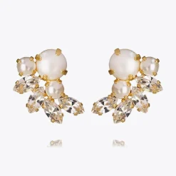 Electra Örhängen/ Pearl + Crystal (Guld)>Caroline Svedbom Hot
