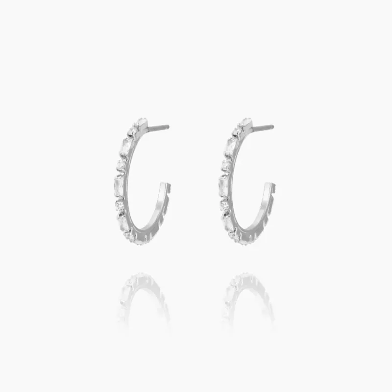 Evelyne Loops Örhängen Crystal – Rhodium>Caroline Svedbom New