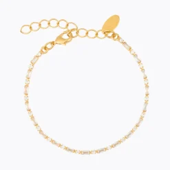 Caroline Svedbom Evelyne Armband Crystal – Guld>Caroline Svedbom Armband Outlet