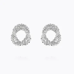 Gemma Knot Örhängen – Rhodium>Caroline Svedbom Best