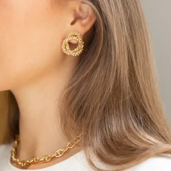 Gemma Knot Örhängen – Guld>Caroline Svedbom Sale