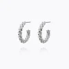 Gemma Loops Örhängen – Rhodium>Caroline Svedbom Outlet