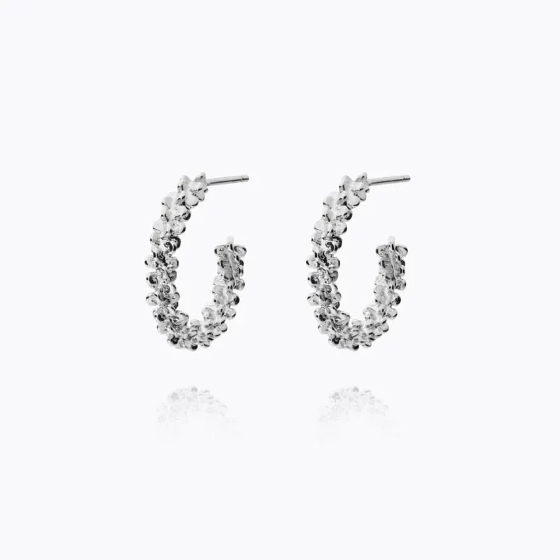 Gemma Loops Örhängen – Rhodium>Caroline Svedbom Outlet