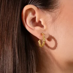Gemma Loops Örhängen – Guld>Caroline Svedbom Outlet