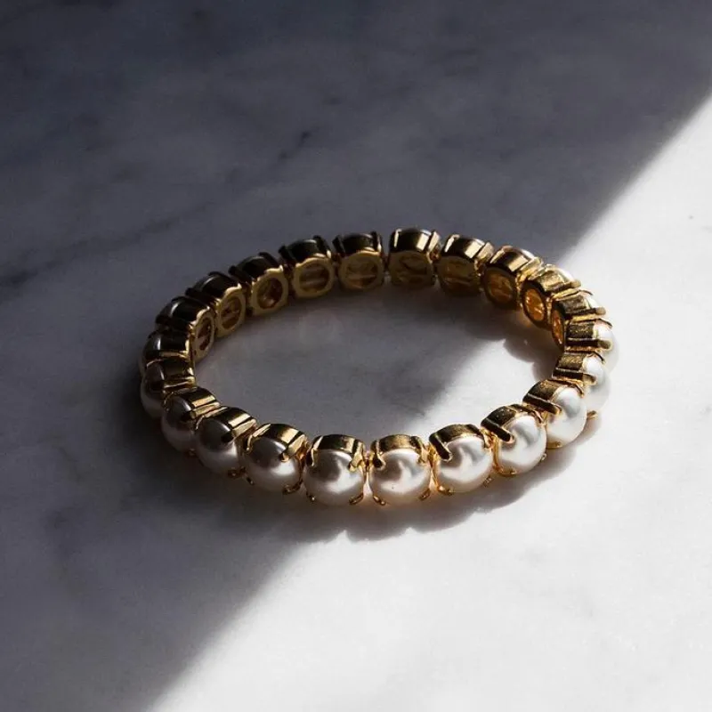 Caroline Svedbom Gia Stretch Armband Guld / Pearl>Caroline Svedbom Armband Discount