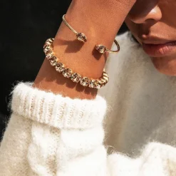 Caroline Svedbom Gia Strech Armband Guld / Light Colorado Topaz>Caroline Svedbom Armband