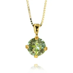 Halsband Classic Stud Chrysolite (Guld)>Caroline Svedbom Hot