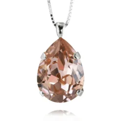 Halsband Classic Drop Vintage Rose (Rhodium)>Caroline Svedbom