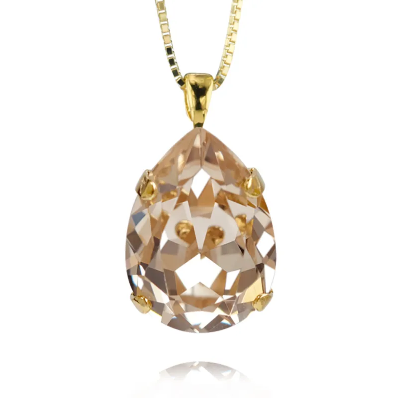 Halsband Classic Drop Silk (Guld)>Caroline Svedbom Online