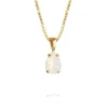 Halsband Petite Drop White Opal (Guld)>Caroline Svedbom Discount