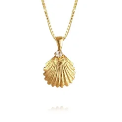 Halsband Shell Crystal (Guld)>Caroline Svedbom Discount