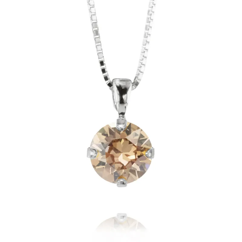 Halsband Classic Stud Golden Shadow (Rhodium)>Caroline Svedbom Hot
