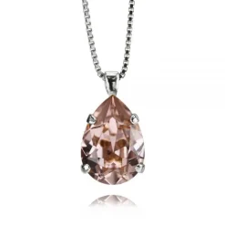 Halsband Mini Drop Vintage Rose (Rhodium)>Caroline Svedbom Hot