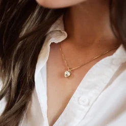 Halsband Heart Crystal (Guld)>Caroline Svedbom