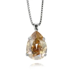 Halsband Mini Drop Golden Shadow (Rhodium)>Caroline Svedbom Hot