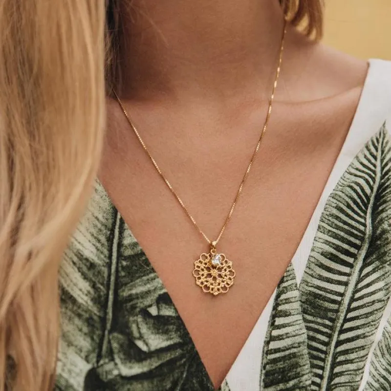 Halsband Andrea Crystal (Guld)>Caroline Svedbom Hot
