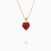 Caroline Svedbom Heart Halsband/ Light Siam – Guld>Caroline Svedbom Halsband