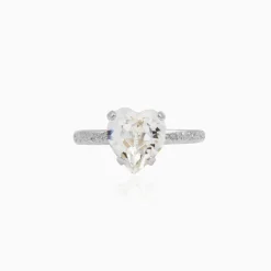 Caroline Svedbom Heart Ring / Crystal – Rhodium>Caroline Svedbom Ringar