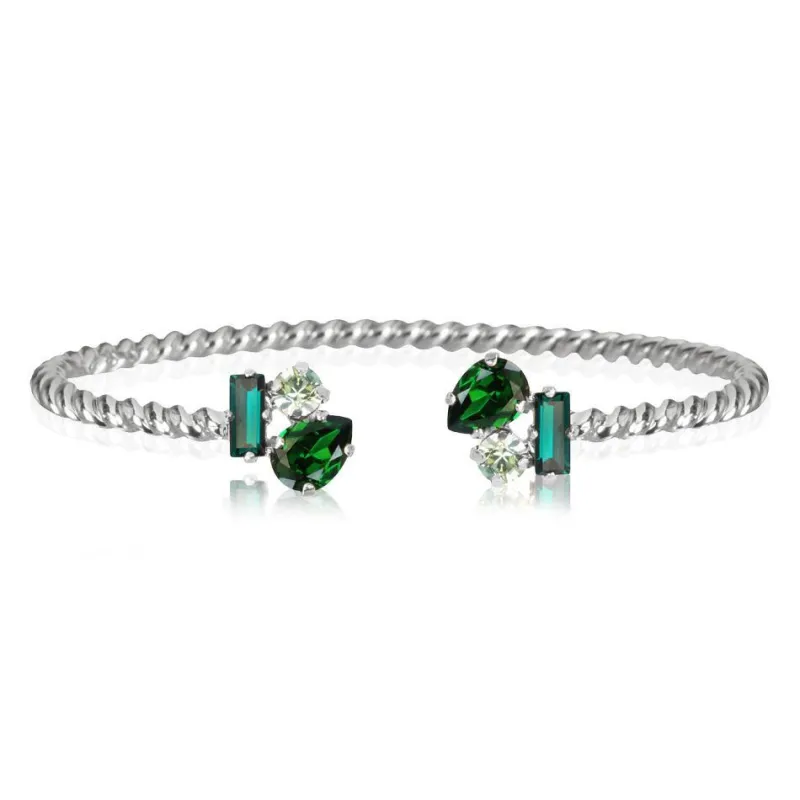 Caroline Svedbom Isa Armband Rhodium / Green Combo>Caroline Svedbom Armband Discount