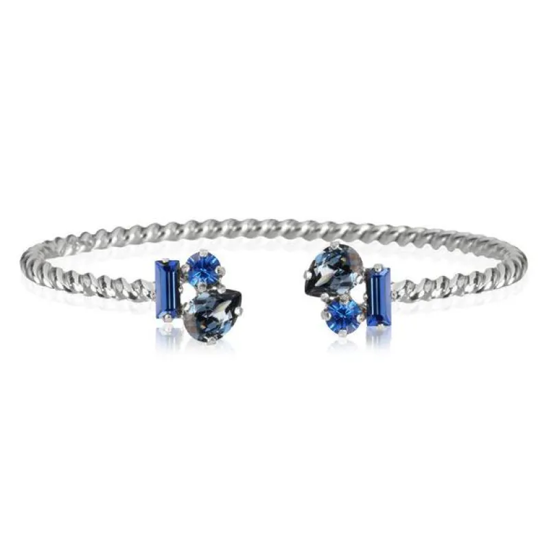 Caroline Svedbom Isa Armband Rhodium / Blue Combo>Caroline Svedbom Armband