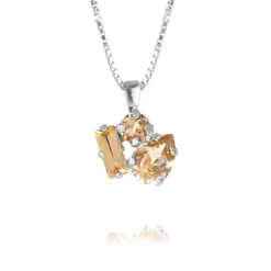 Isa Halsband / Light Peach Combo (Rhodium)>Caroline Svedbom Online