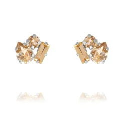 Isa Örhängen / Light Peach Combo (Rhodium)>Caroline Svedbom Outlet