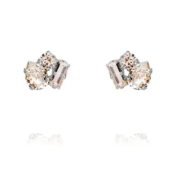 Isa Örhängen Rhodium/ Crystal>Caroline Svedbom New