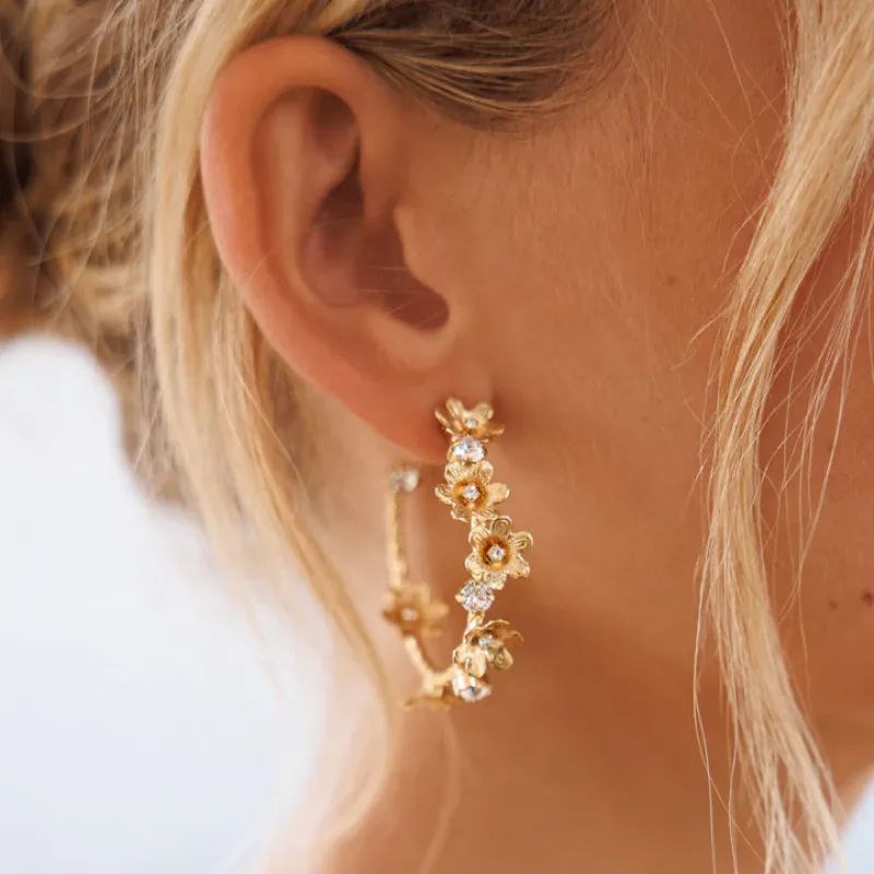 Laurel Örhängen (Gold)>Caroline Svedbom New