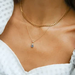 Caroline Svedbom Leah Halsband/ Blue Combo (Guld)>Caroline Svedbom Halsband Hot