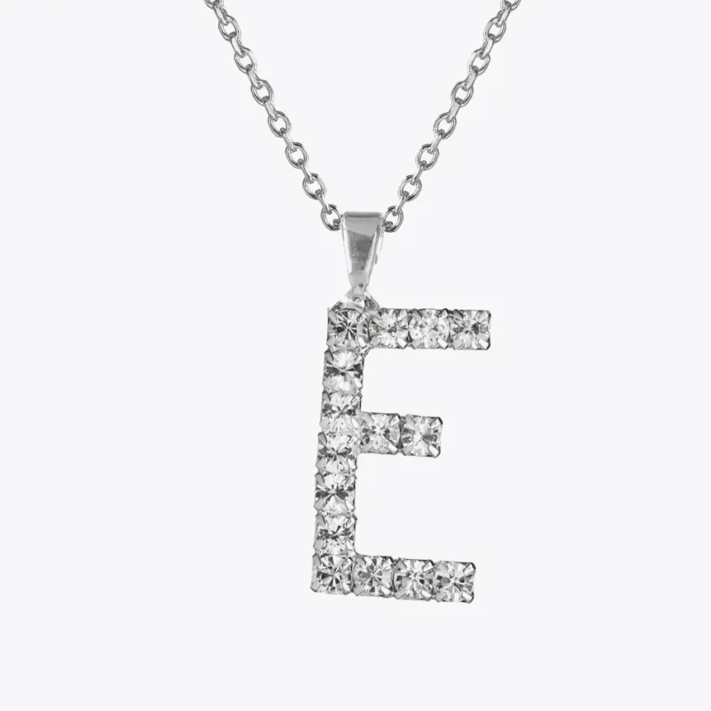 Letter E Halsband/ Crystal>Caroline Svedbom Online