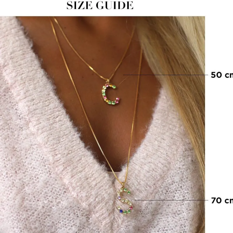 Letter E Halsband/ Crystal>Caroline Svedbom Online