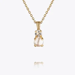 Love Pearl Halsband / Pearl + Crystal (Guld)>Caroline Svedbom Outlet