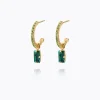 Caroline Svedbom Lucy Örhängen / Emerald + Peridot – Guld>Caroline Svedbom Örhängen New