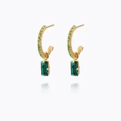 Caroline Svedbom Lucy Örhängen / Emerald + Peridot – Guld>Caroline Svedbom Örhängen New