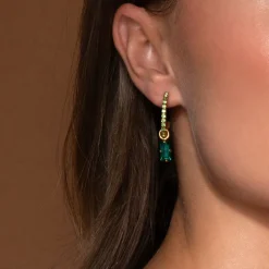 Caroline Svedbom Lucy Örhängen / Emerald + Peridot – Guld>Caroline Svedbom Örhängen New