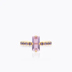 Caroline Svedbom Lucy Ring / Violet + Tanzanite – Guld>Caroline Svedbom Ringar Discount