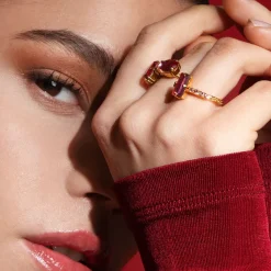 Caroline Svedbom Lucy Ring / Rose + Light Rose – Guld>Caroline Svedbom Ringar Clearance