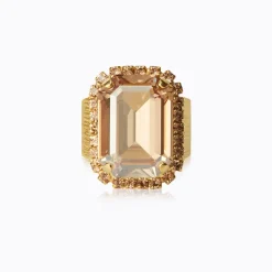 Caroline Svedbom Lydia Cocktail Ring / Golden Shadow (Guld)>Caroline Svedbom Ringar Clearance