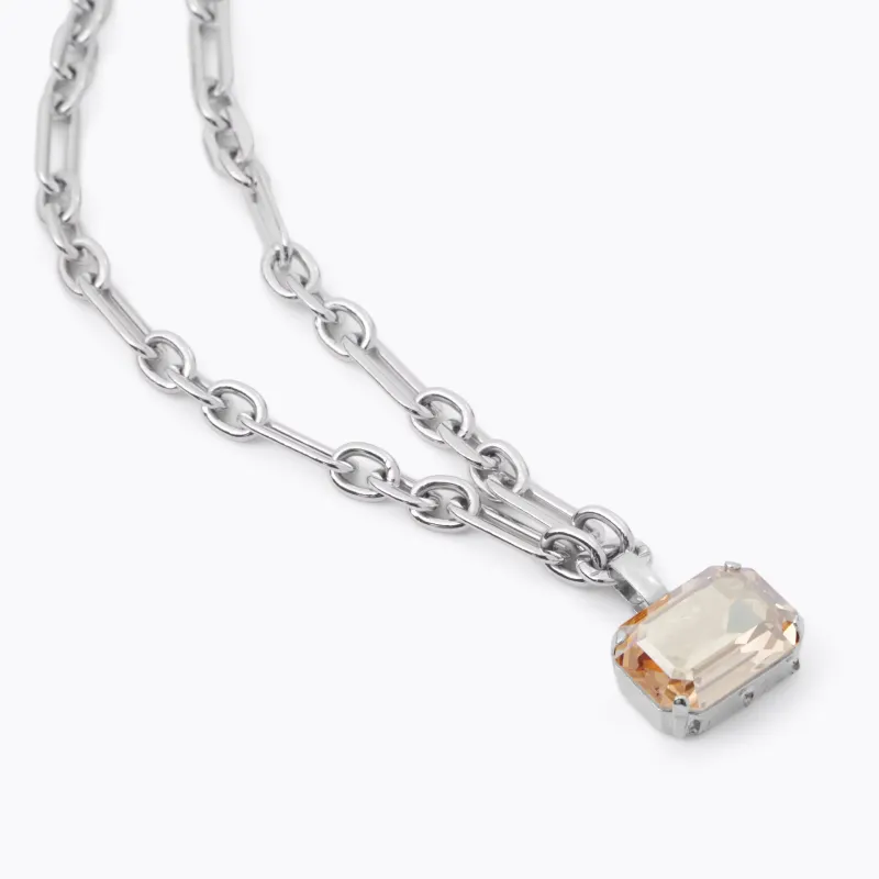 Lydia Kedja Halsband / Golden Shadow (Rhodium)>Caroline Svedbom