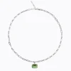 Lydia Kedja Halsband / Peridot (Rhodium)>Caroline Svedbom Discount