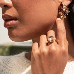 Lydia Ring / Crystal (Rhodium)><noscript><img width=