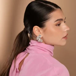 Malva Örhängen Crystal – Rhodium>Caroline Svedbom Discount
