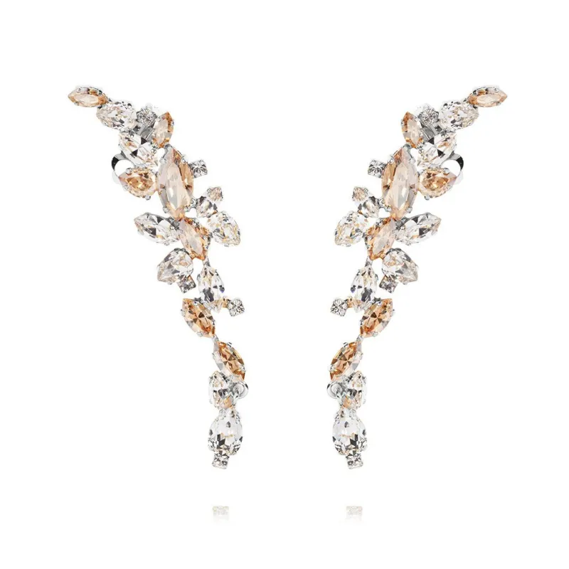 Marry Me Earcuff / Crystal + Golden Shadow (Rhodium)>Caroline Svedbom