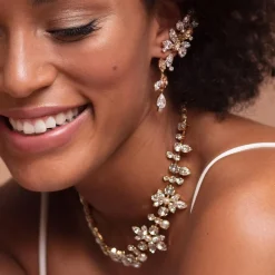 Marry Me Earcuff / Crystal + Golden Shadow (Rhodium)>Caroline Svedbom