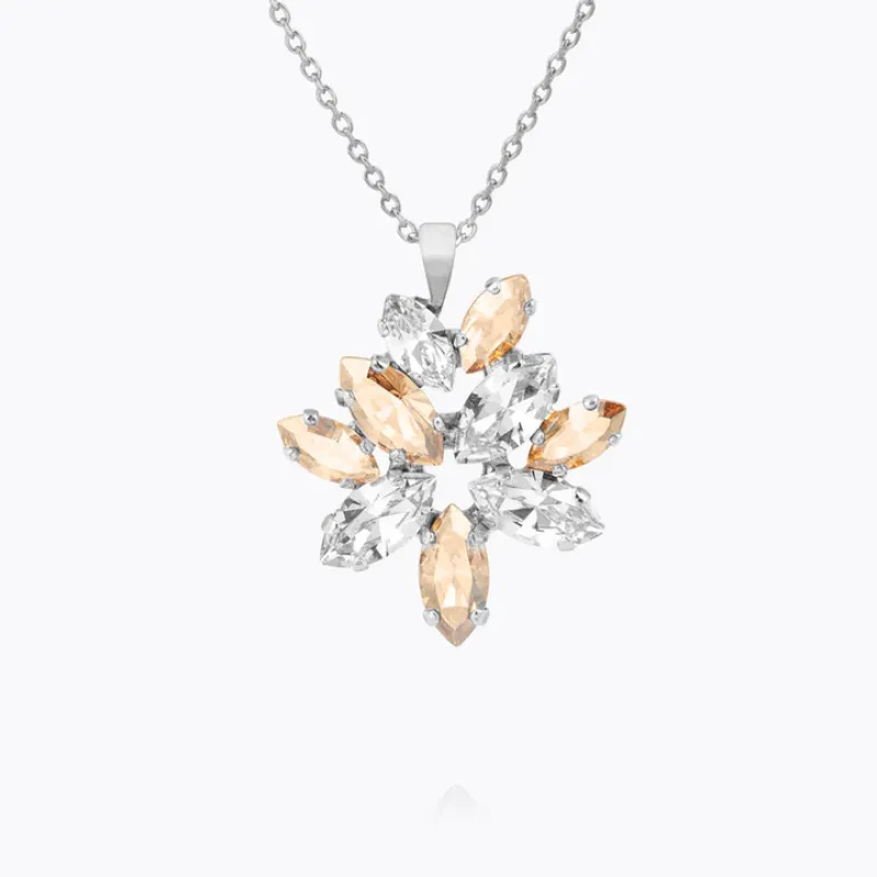 Caroline Svedbom Melia Halsband/ Crystal / Golden Shadow (Rhodium)> New