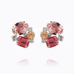 Mini Carolina Örhängen/ Pink Combo (Silver)>Caroline Svedbom Online