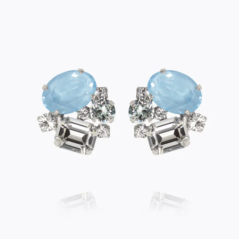 Mini Carolina Örhängen / Sky Combo (Rhodium)>Caroline Svedbom Outlet