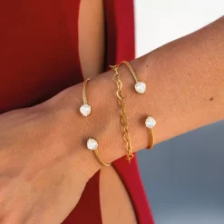 Caroline Svedbom Mini Carlotta Armband / Crystal (Guld)>Caroline Svedbom Armband