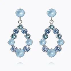 Mini Dehlia Örhängen / Sky Combo (Rhodium)>Caroline Svedbom Online